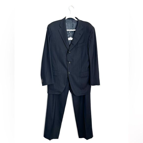 Domenico Vacca pinstripe Suit in dark navy - Picture 1 of 13